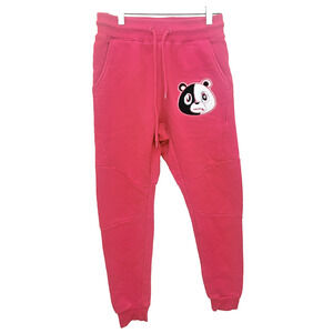 Men’s Effectus Clothing Red Sweatpants Small Teddy Bear Emblem